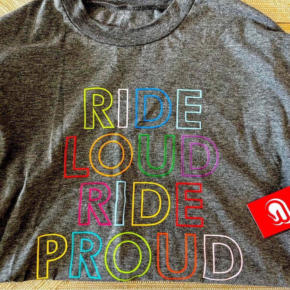 Cyclebar pride cropped tee. NWT.